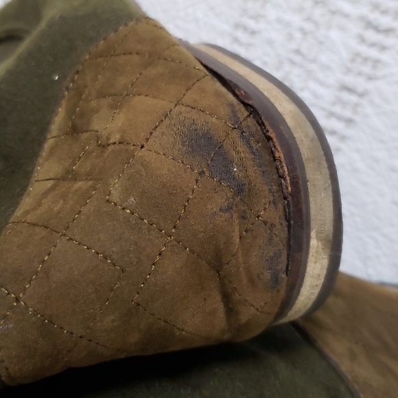 Sak Roots green and brown Sherpa boot, embroidery, elephant, women's size 10 - Picture 4 of 12